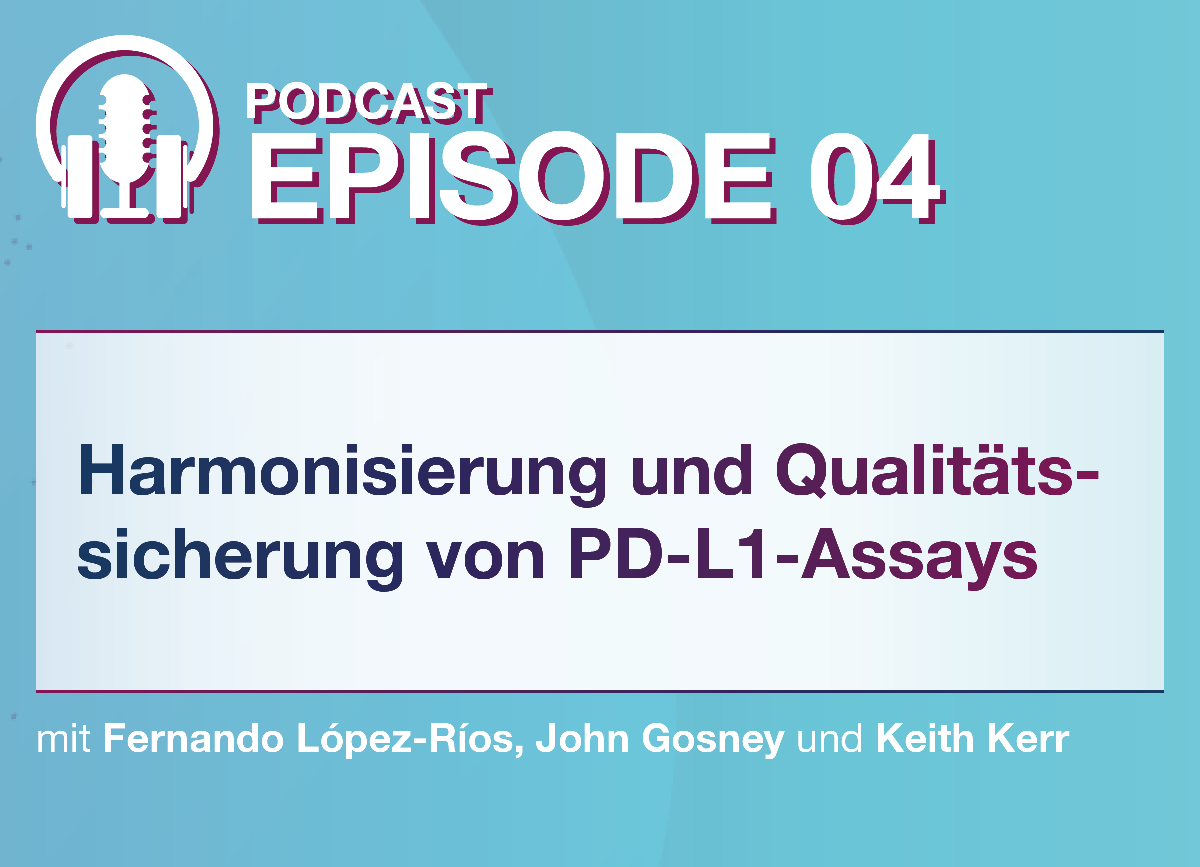 Hellblauer Hintergrund mit Logo und Thema der Folge 4: Qualitätssicherung Hellblauer Hintergrund mit Logo und Thema der Folge 4: Qualitätssicherung